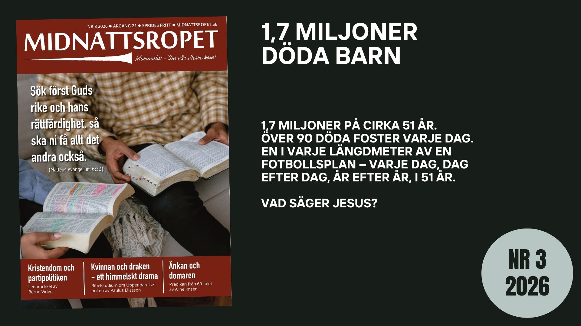 1,7 miljoner döda barn